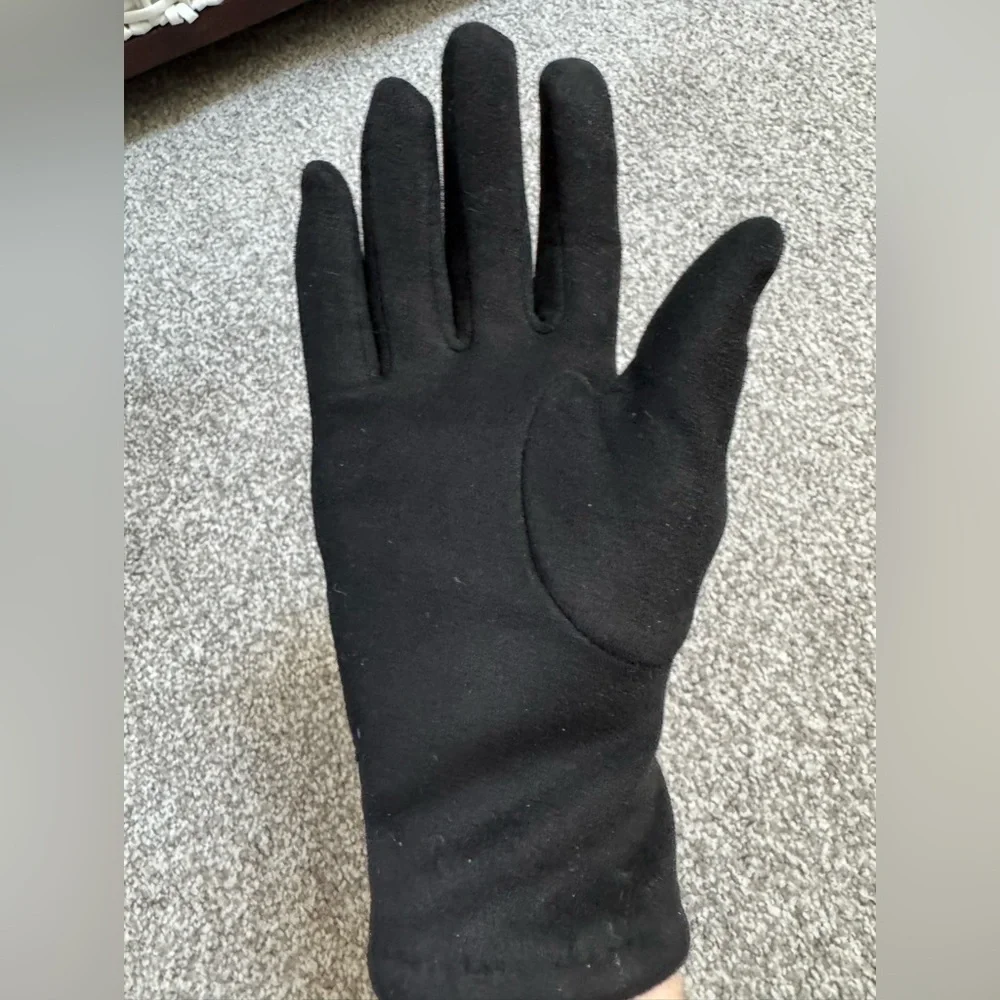Gloves Gorgeous Dressy Black Women's Suede Gloves with Stud Detail Never Worn